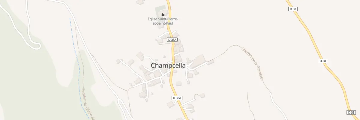 Plan du 7 Che de la Gardette à Champcella