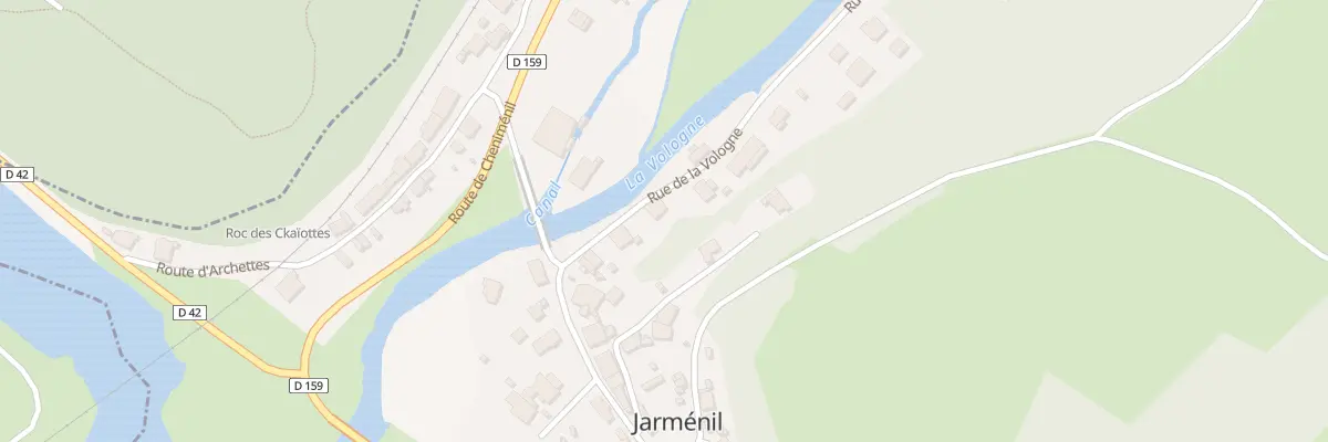 Plan du 8 Rue de la Vologne à Jarménil