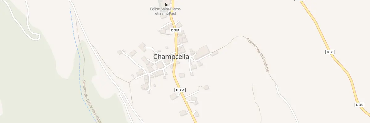 Plan du 30 Che de la Gardette à Champcella