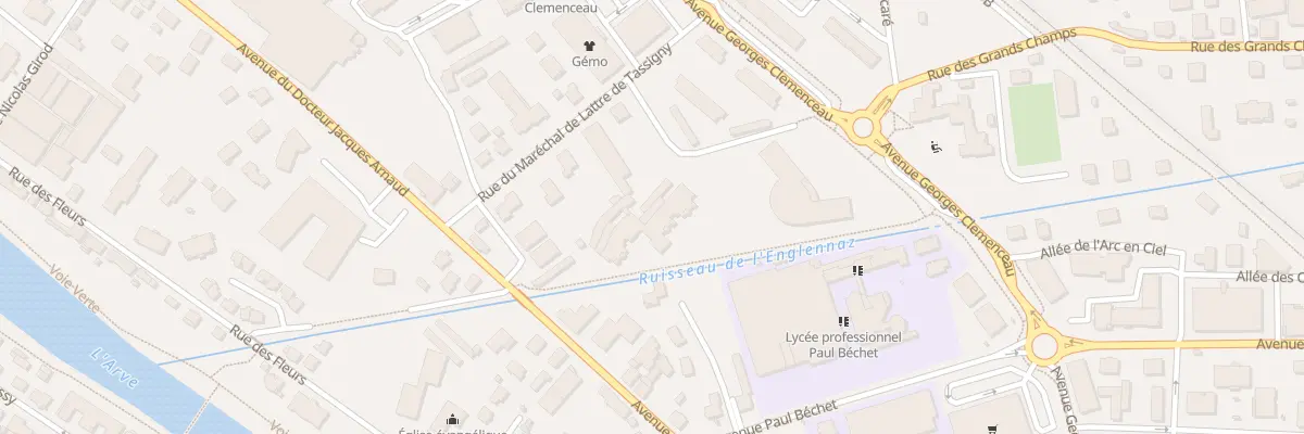 Plan du 465 Av Georges Clémenceau à Cluses