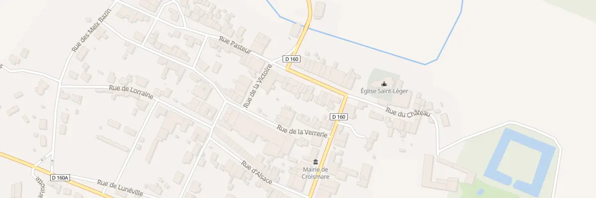 Plan du 12 Rue Mal de Lattre de Tassigny à Croismare