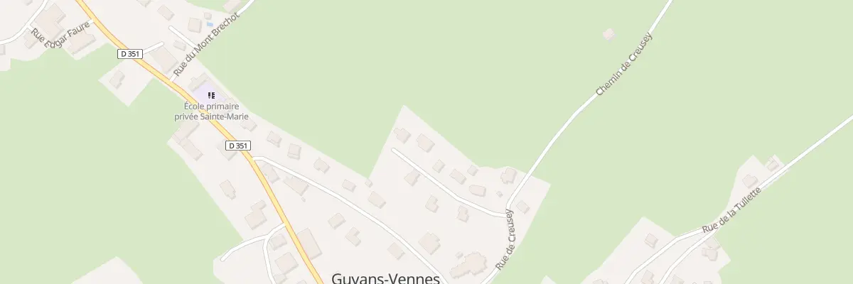 Plan du 6 Rue les Longs Champs à Guyans-Vennes