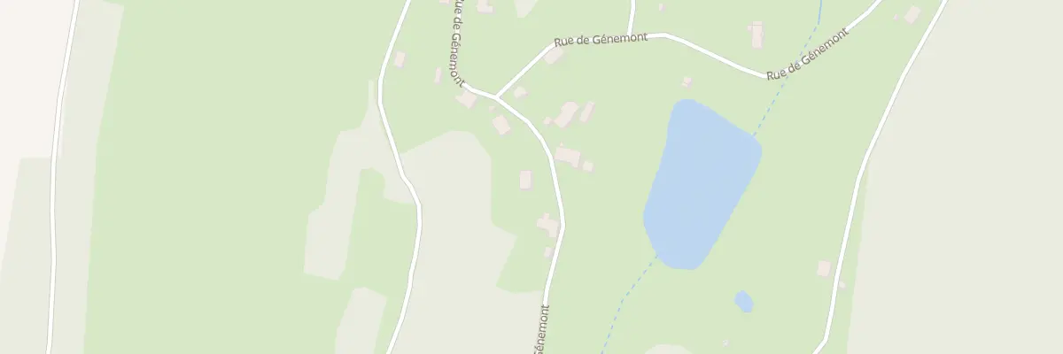 Plan du 1316 Rue de Genemont à Pouxeux