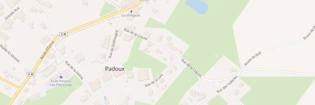 Plan du 6B Rue de la Creuse à Padoux
