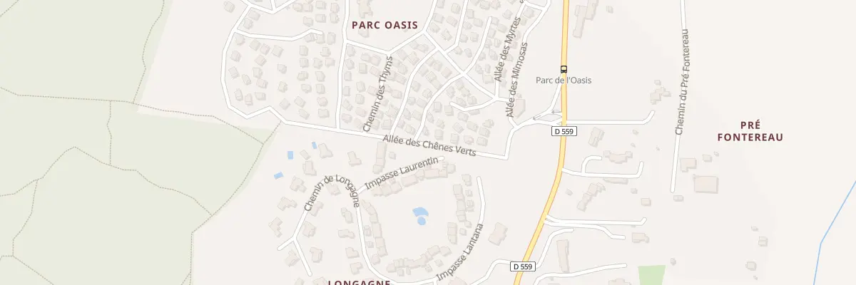 Plan du 16 Ham Provence Parc Oasis à Gassin