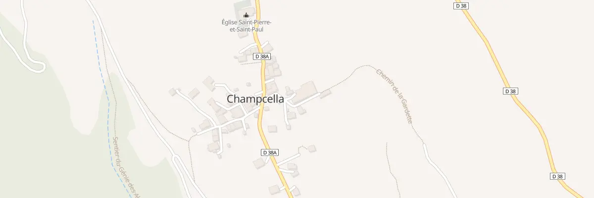 Plan du 55 Che de la Gardette à Champcella