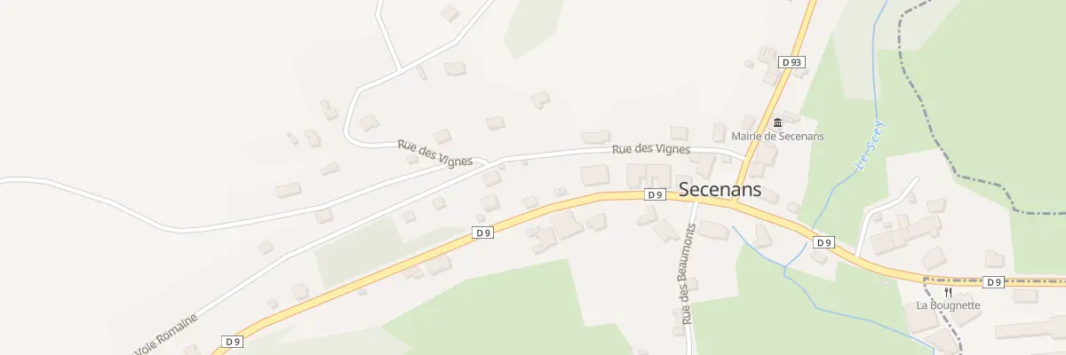 Plan du 30 Rue de la Libération à Secenans