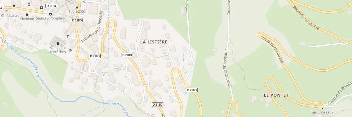 Plan du 6309 La Listiere à Beaufort