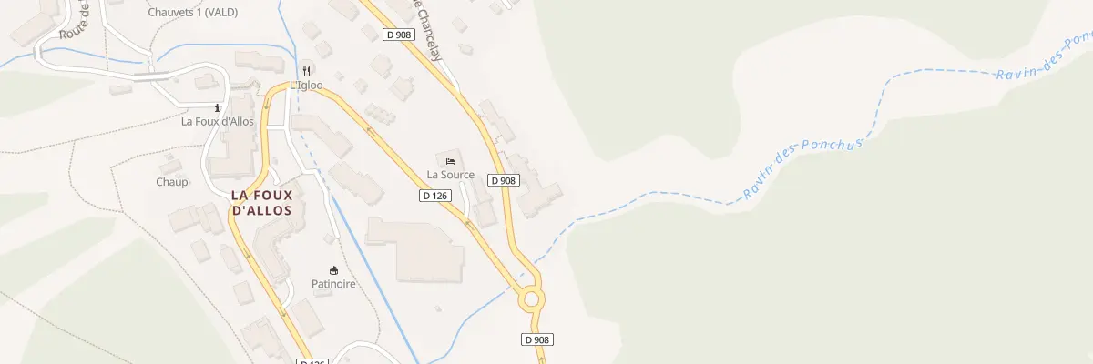 Plan du 964 Rte de Barcelonnette à Allos
