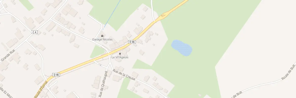 Plan du 8 Rue du Faubourg à Padoux