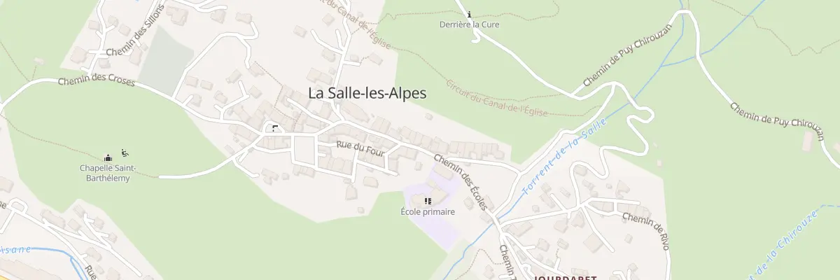 Plan du 126 Che des Écoles à La Salle-les-Alpes