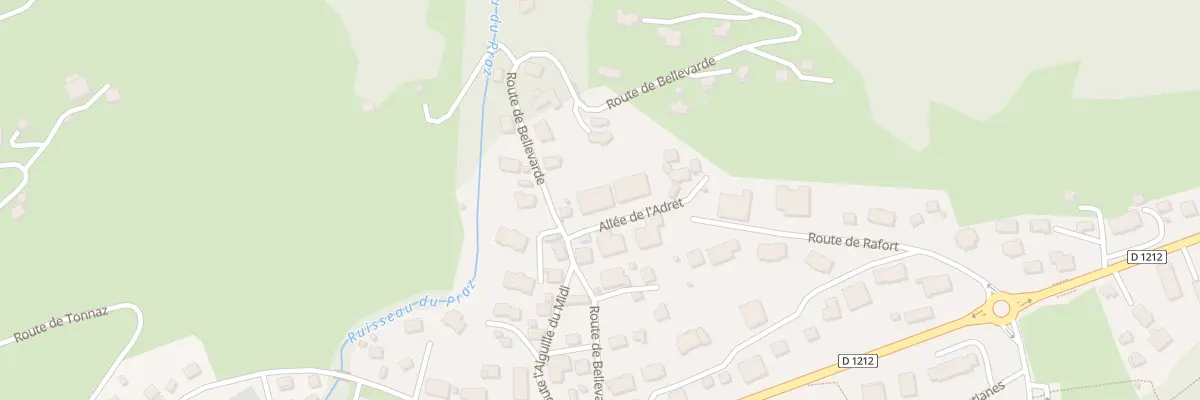 Plan du 210 Rte de Bellevarde à Praz-sur-Arly