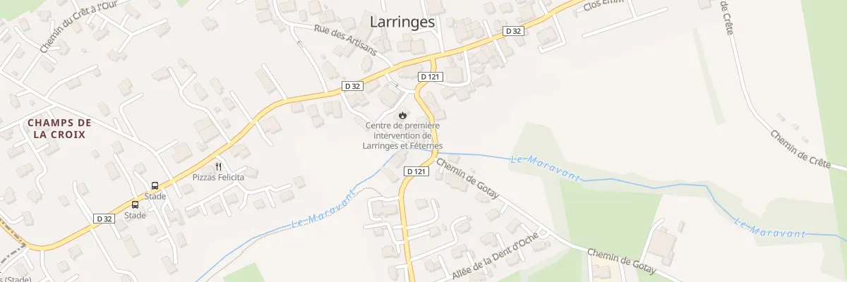 Plan du 50 Rte de la Fruitière à Larringes