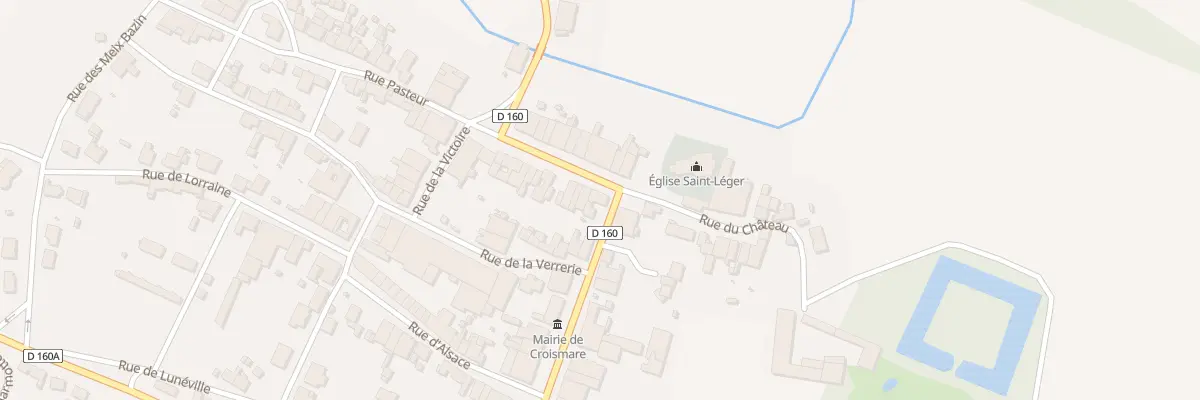 Plan du 2 Rue Mal de Lattre de Tassigny à Croismare