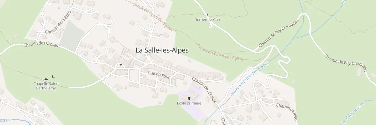 Plan du 112 Che des Écoles à La Salle-les-Alpes