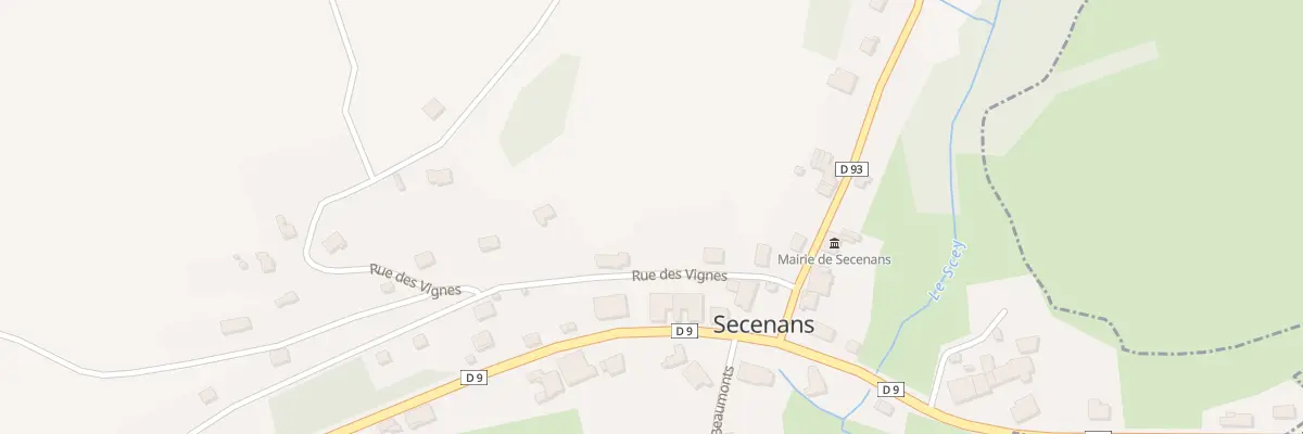 Plan du 6A Rue des Vignes à Secenans