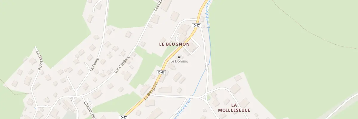 Plan du Beugnon à Grand’Combe-Châteleu