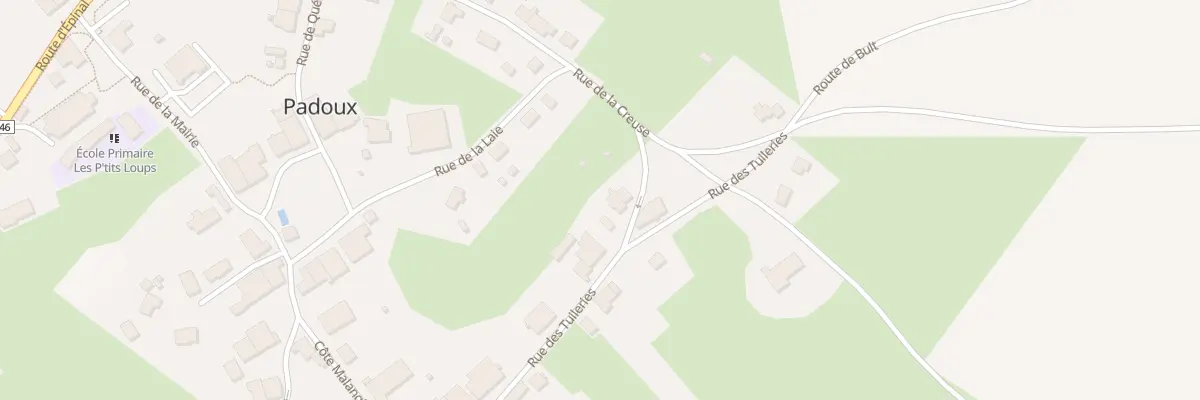 Plan du 14 Rue de la Creuse à Padoux