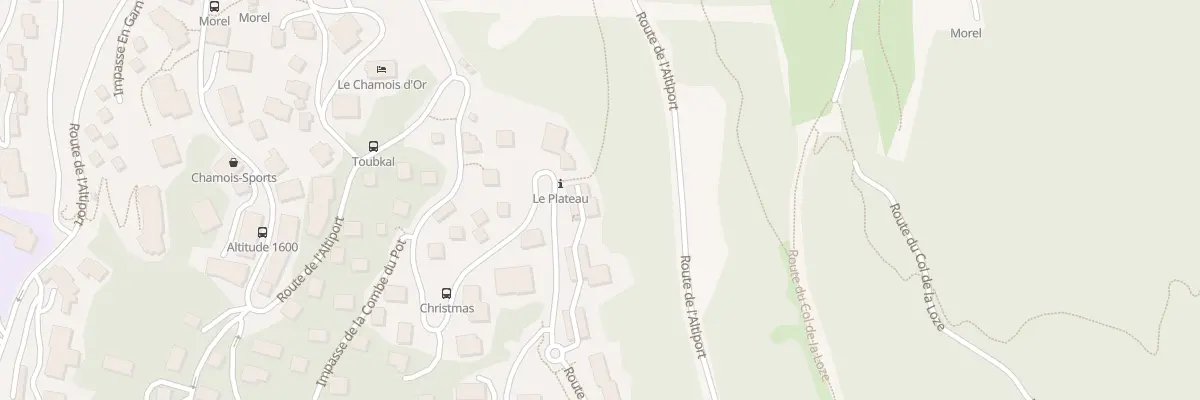 Plan du 1701 Rte de l’Altiport aux Allues