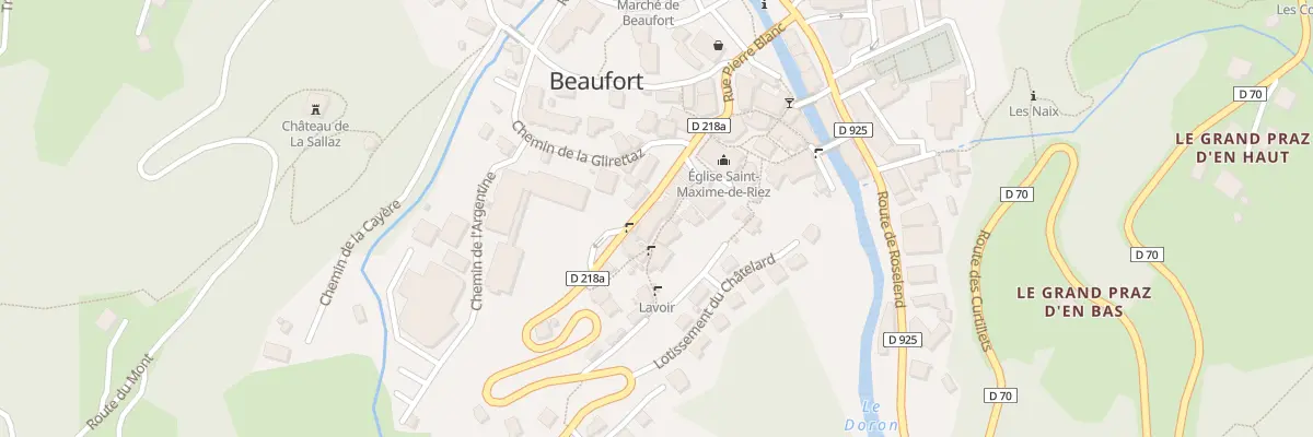 Plan du 60 Montee du Sommet de Ville à Beaufort