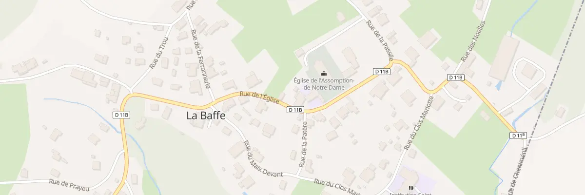 Plan du 299 Rue de l’Eglise à La Baffe