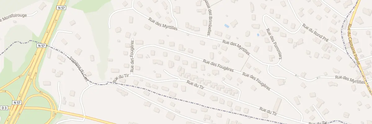 Plan du 9 Rue des Fougères à Saint-Nabord