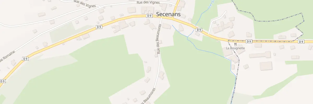 Plan du 4 Rue des Beaumonts à Secenans