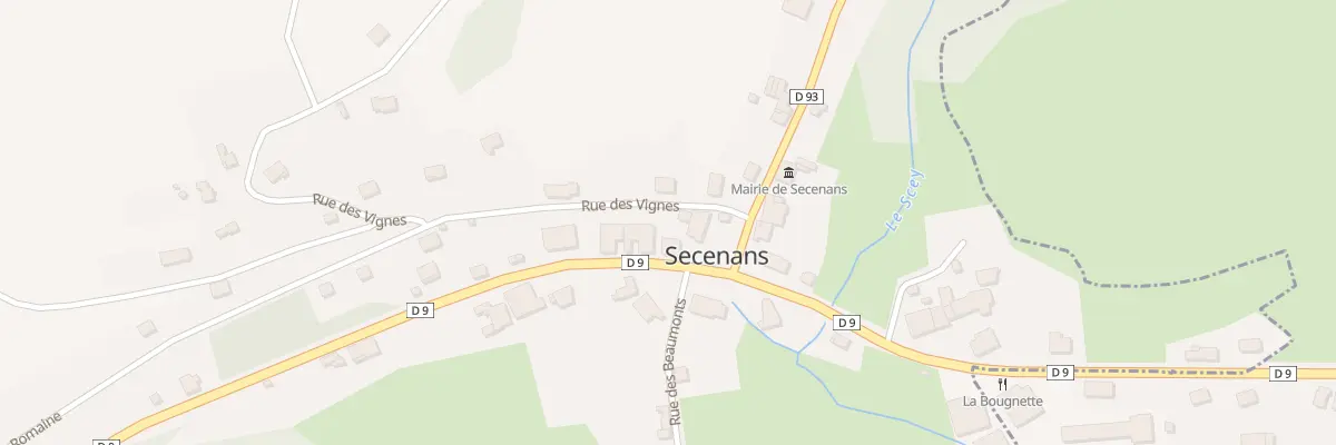 Plan du 24 Rue de la Libération à Secenans