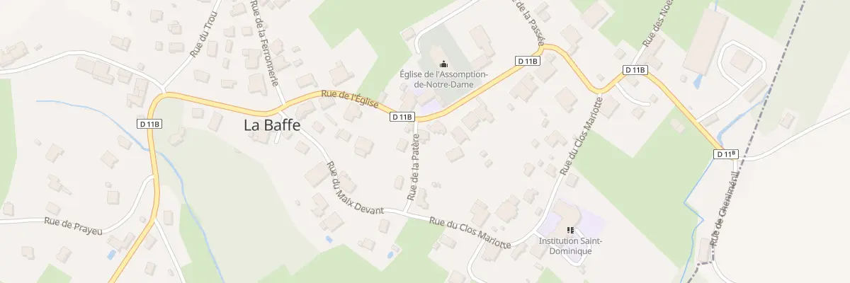 Plan du 306 Rue de l’Eglise à La Baffe