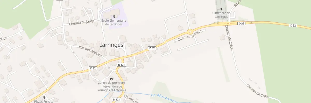 Plan du 86 Rte de la Touvière à Larringes