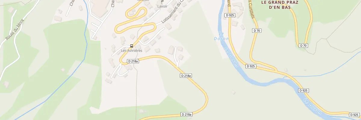 Plan du 5559 Les Avinieres à Beaufort