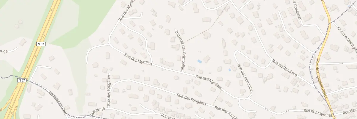 Plan du 1 Imp des Brimbelles à Saint-Nabord