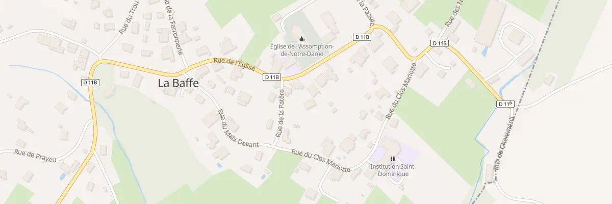 Plan du 328 Rue de l’Eglise à La Baffe
