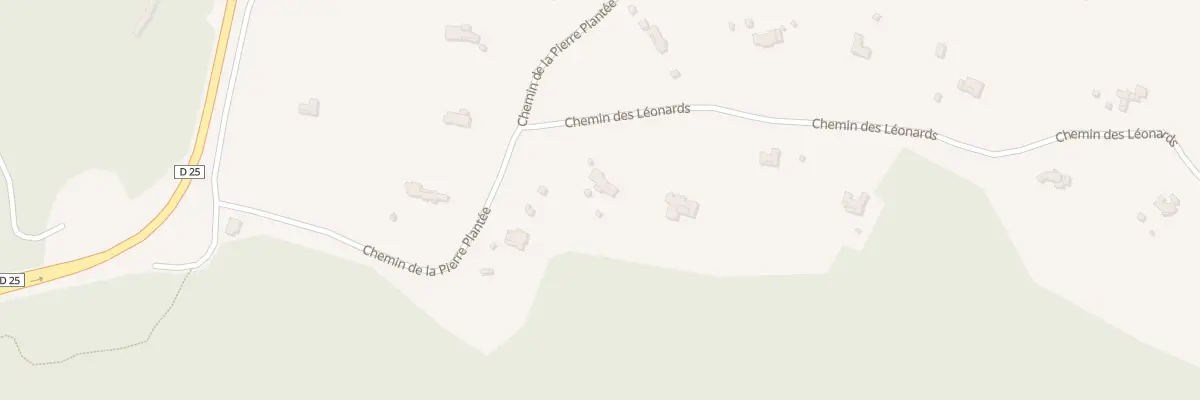Plan du 74 Che des Léonards au Muy
