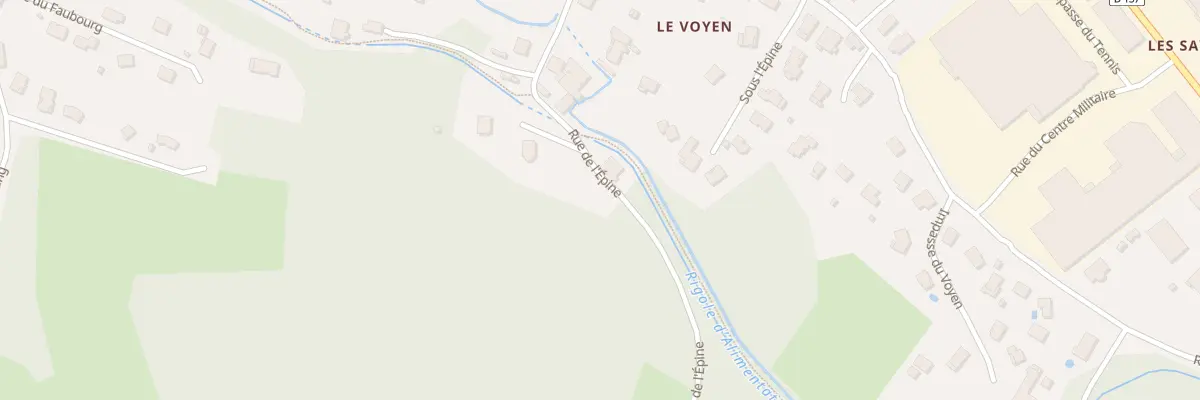 Plan du 196 Rue de l’Epine à Pouxeux