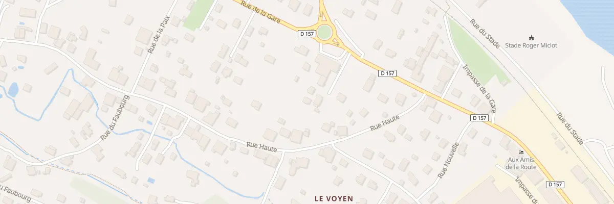 Plan du 690 Rue de la Gare à Pouxeux