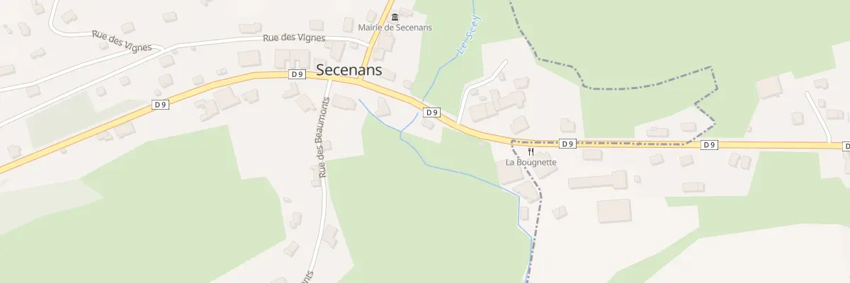 Plan du 15 Rue de la Libération à Secenans