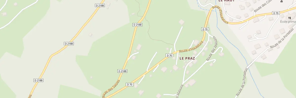 Plan du 166 Rte des Saisies à Hauteluce