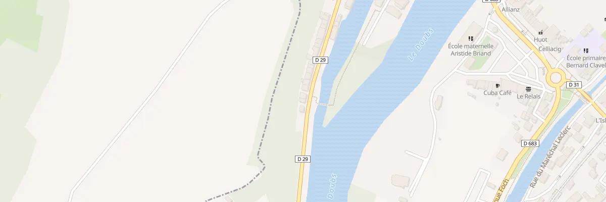 Plan du 50 Rue du Moulin à L’Isle-sur-le-Doubs