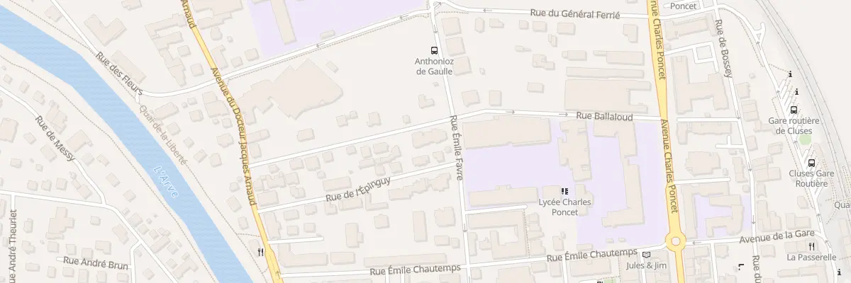 Plan du 20 Rue Ballaloud à Cluses