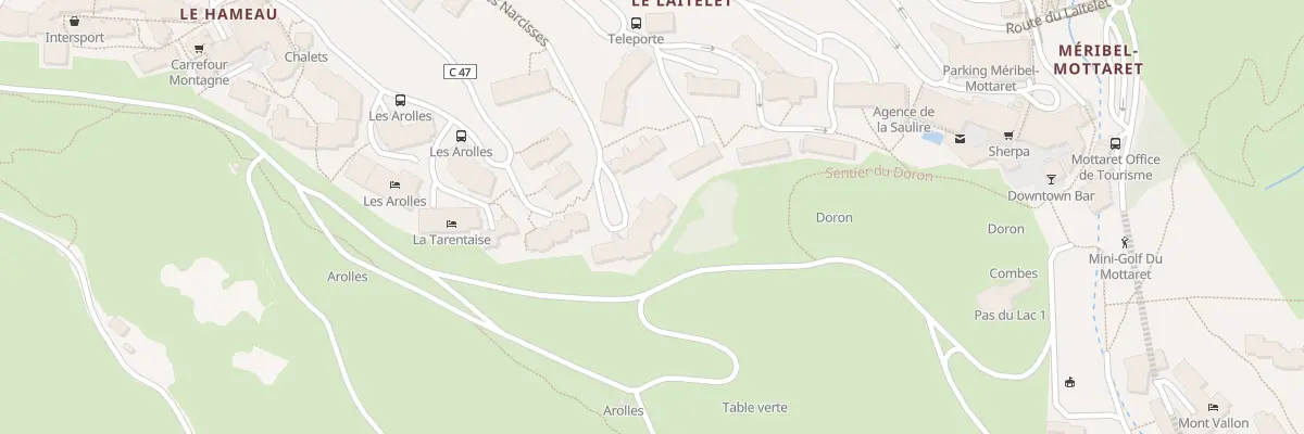 Plan du 311 Che des Narcisses aux Allues