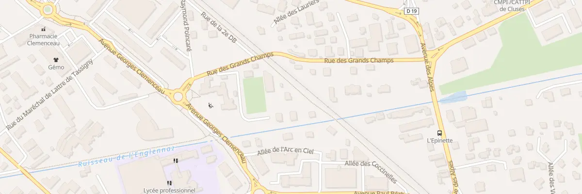 Plan du 14 Rue des grands champs à Cluses