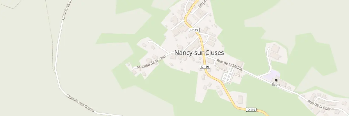 Plan du 75 Montée de la char à Nancy-sur-Cluses