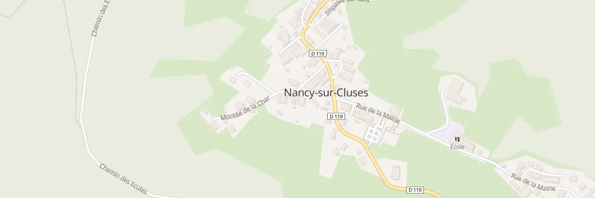 Plan du 63 Montée de la char à Nancy-sur-Cluses