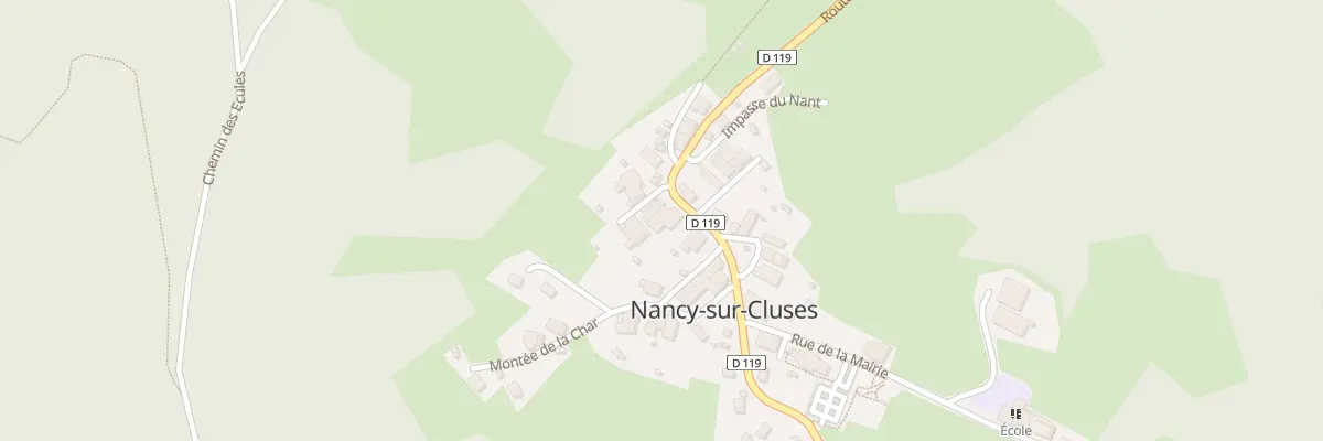 Plan du 93 Rte de Nancy sur Cluses à Nancy-sur-Cluses