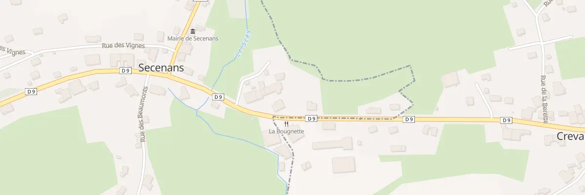 Plan du 12 Rue de la Libération à Secenans