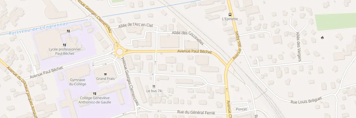 Plan du 84 Rue du Premier Mai à Cluses