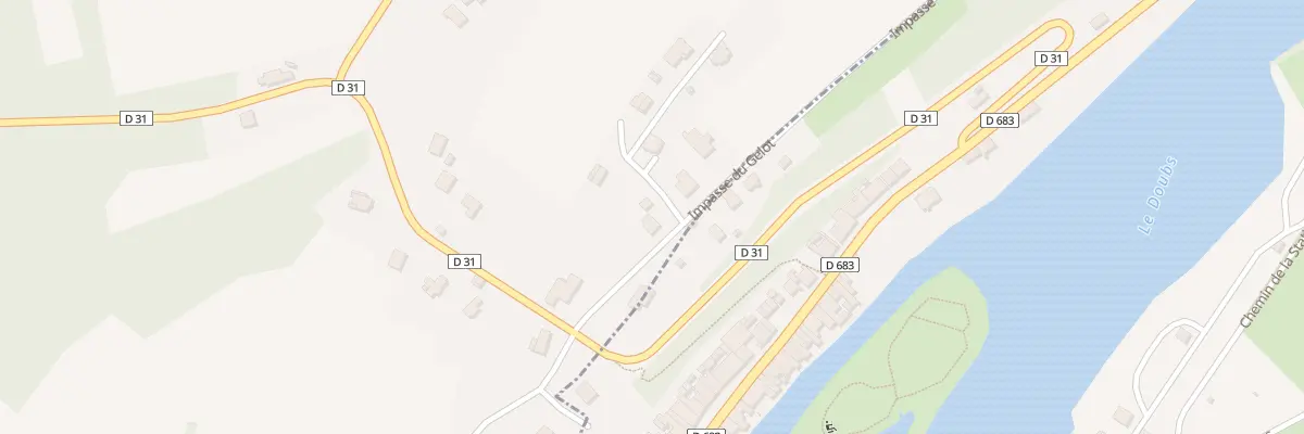 Plan du 1 Rue du Gélot à Appenans