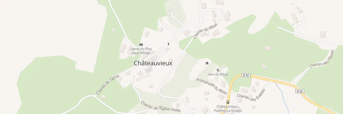 Plan du 70 Che du Plus Haut Village à Châteauvieux