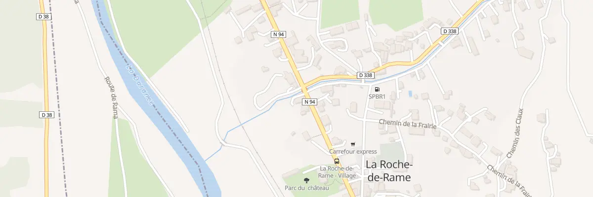 Plan du 133 Rte de Briançon à La Roche-de-Rame